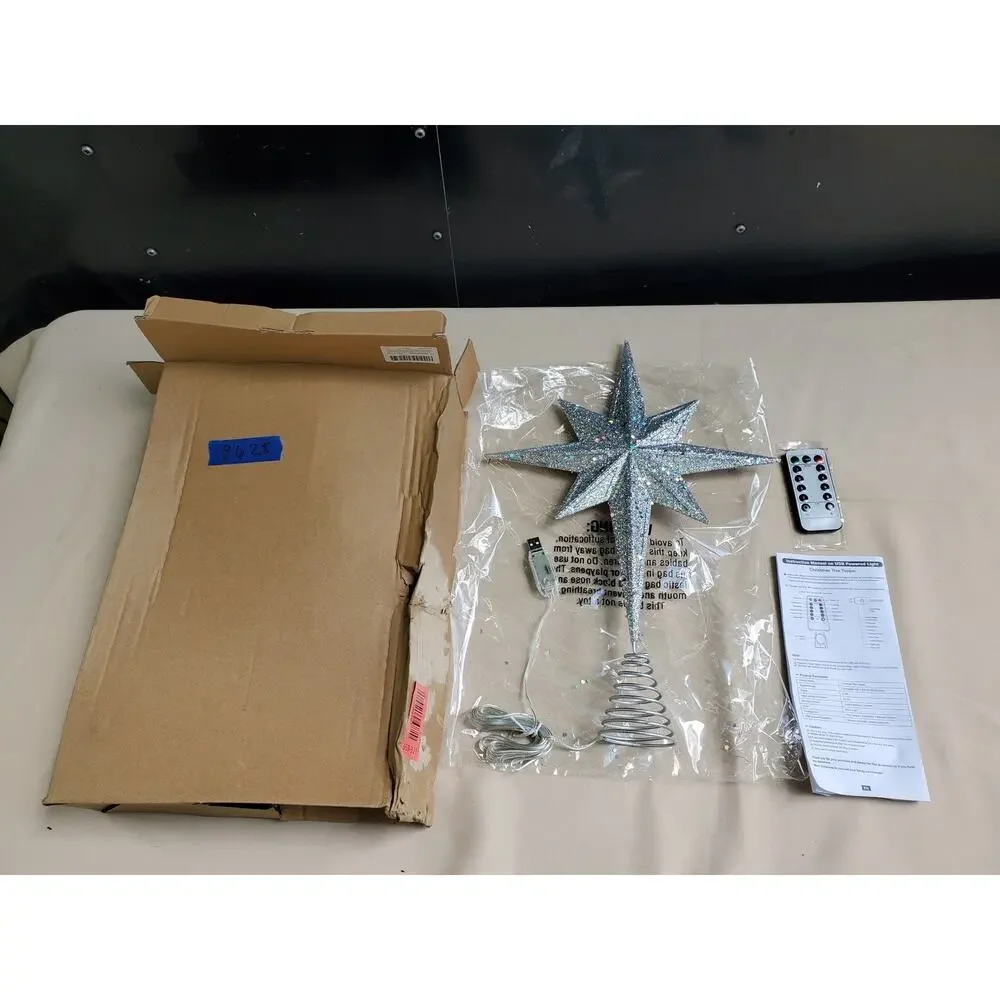 Christmas Tree Topper Lighted Star 10